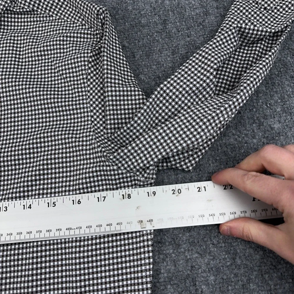 NEW Rhone‎ Commuter Shirt Slim Fit Men's Small Orso Brown Check Gingham Stretch